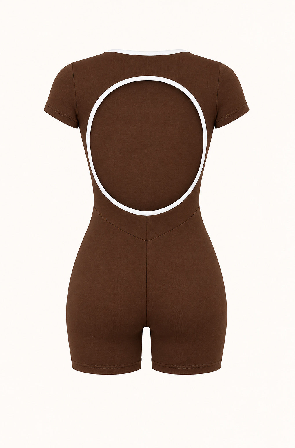 Combi-short Flowline chocolat, packshot dos